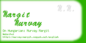 margit murvay business card